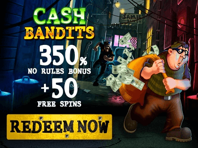 RTG Slot Cash Bandits Banner
