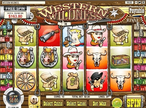 Western wilderness slot game