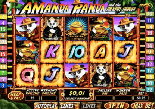 Amanda Panda and the Jackpot Journey Slot Reels