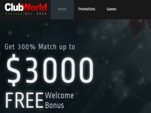 club world casino 75 match bonus code