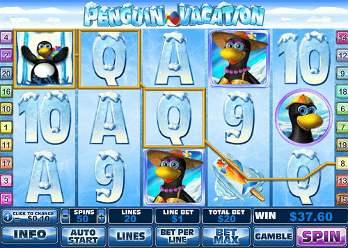 penguin vacation slot online review