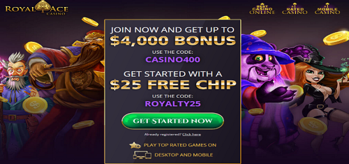 royal ace casino time to pay