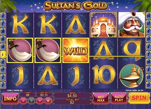 sultans gold slot reels