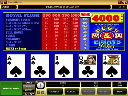 aces and eights video poker online