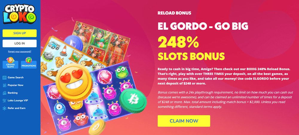 el gordo bonus at crypto loko casino